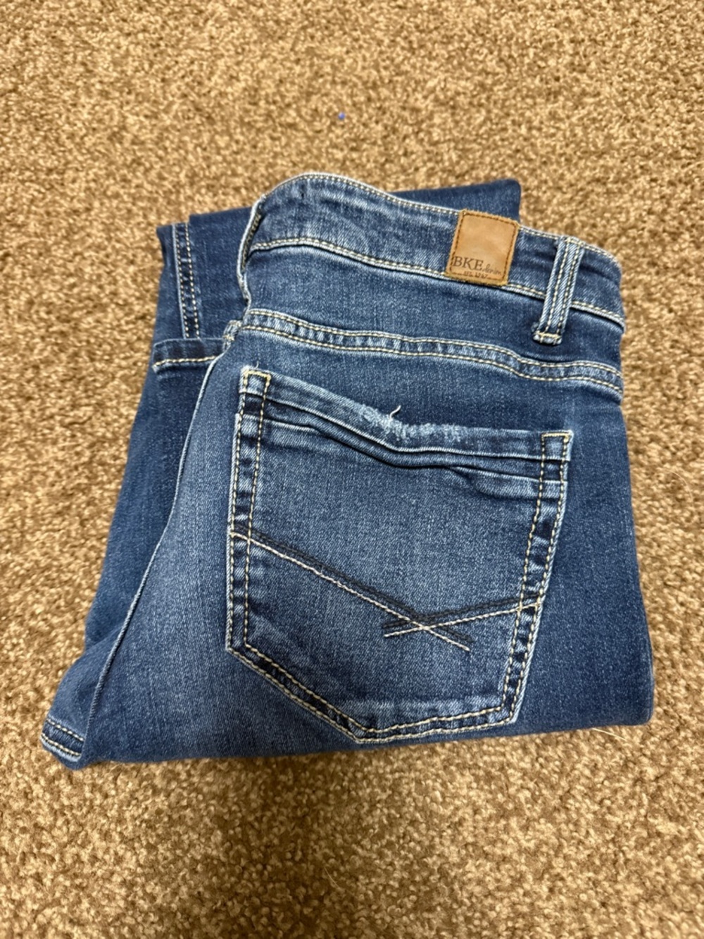 BKE Payton Mid Rise Dark Blue Women's Jeans